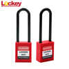 Lockout Tagout Cadenas de sécurité à anse en plastique de 76 mm de long P76P