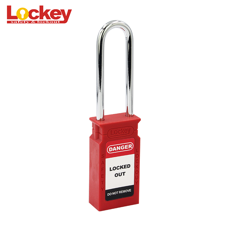 Cadenas à anse longue de 76 mm Lockey Lockout Tagout Cadenas CPL76S