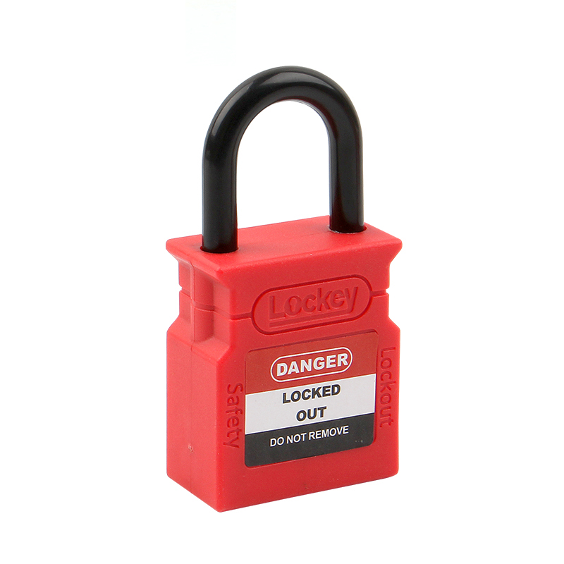 Usine 25mm Nylon manille verrouillage Tagout cadenas de sécurité à clé différente CP25P