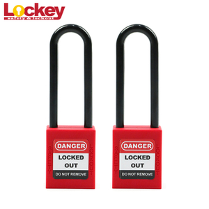 Lockout Tagout Cadenas de sécurité à anse en plastique de 76 mm de long P76P