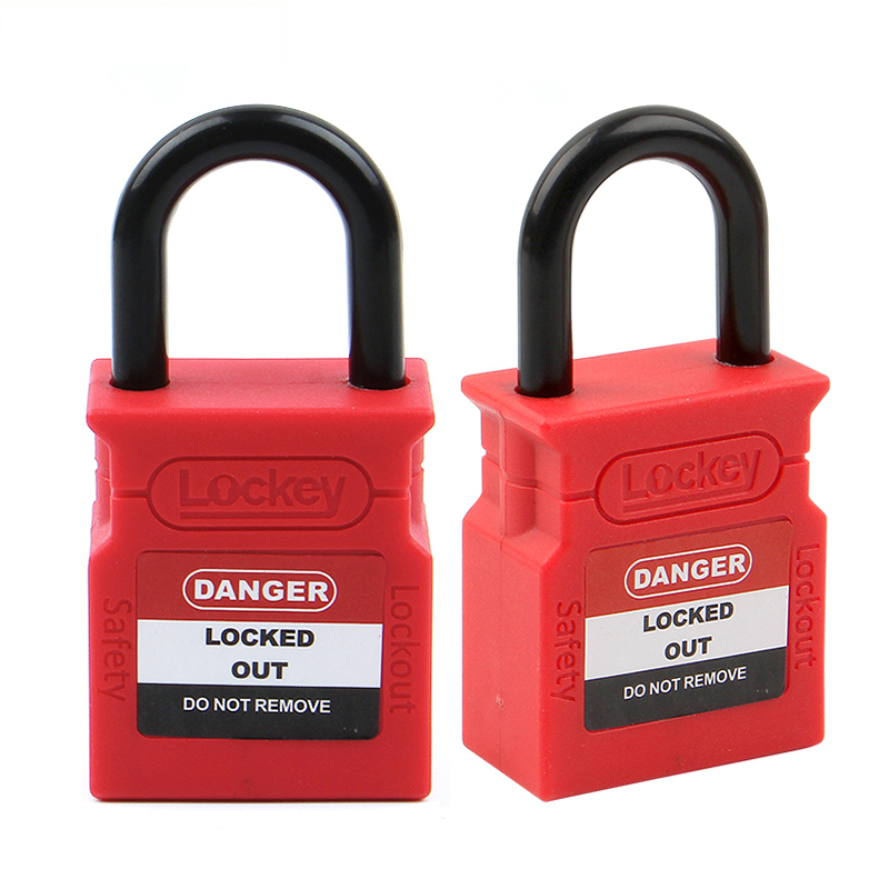 Usine 25mm Nylon manille verrouillage Tagout cadenas de sécurité à clé différente CP25P