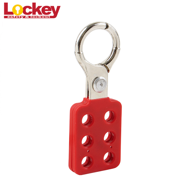 Moraillon de verrouillage de sécurité en aluminium OEM Red Loto avec 6 cadenas AH12