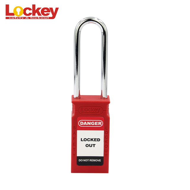 Cadenas à anse longue de 76 mm Lockey Lockout Tagout Cadenas CPL76S